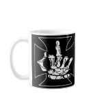 Black Iron Cross Middle Finger mugs