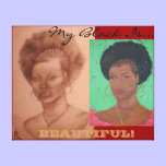 black is beautiful canvas prints