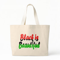 Black is Beautiful Pan-African Flag Canvas Bags
