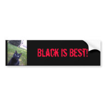 Black Is Best! bumper stickers