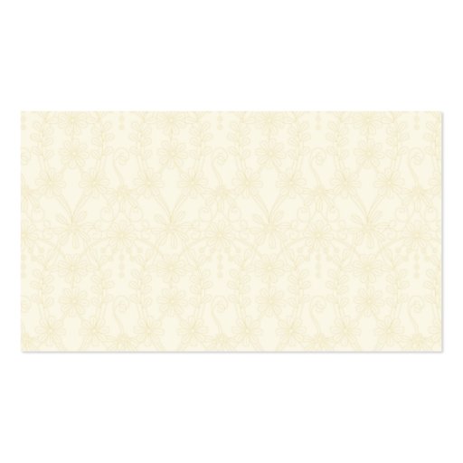 Black Ivory Gold White Daisy Wedding Place Cards Business Card Template (back side)