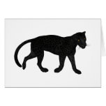 Black Jaguar Greeting Cards