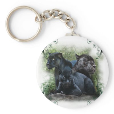 Black Jaguar Keychains by Spyder13x085