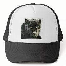 Black Jaguar Panther Trucker Hats