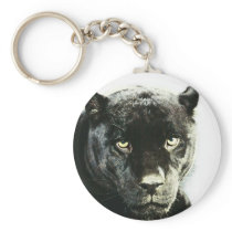 Black Jaguar Panther Key Chain