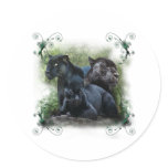 Black Jaguar Stickers