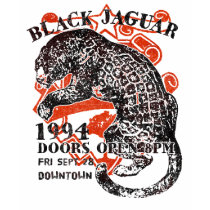 Black Jaguar t-shirts by AllAmericanVintage Black Jaguar t-shirts