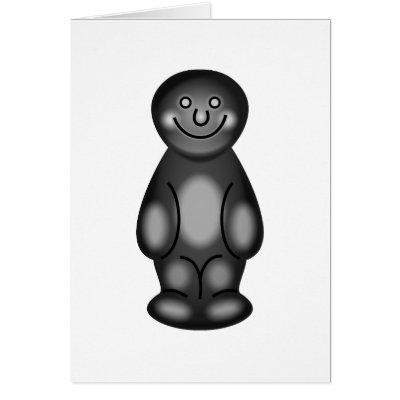 Black Jelly Baby Card by prawny