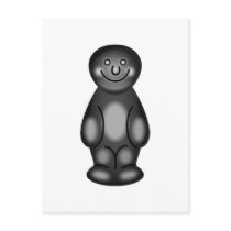 Black Jelly Baby Post Card