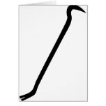 black jemmy icon greeting card