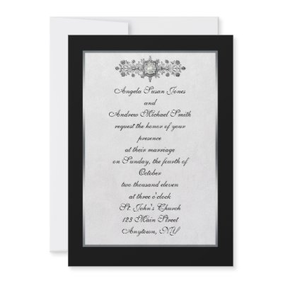 Black Jewel Wedding Invitation by StarStock