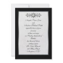Black Jewel Wedding Invitation