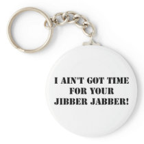 Black Jibber Jabber Keychain