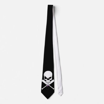 Black Jolly Roger Tie by willsketch