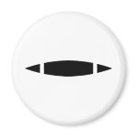 black kayak icon magnets