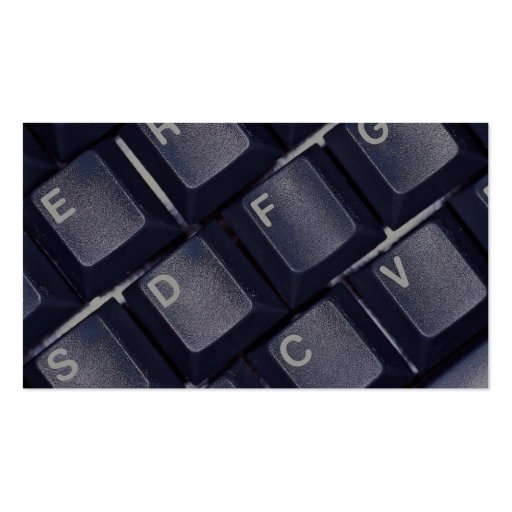 Black keyboard texture business card (back side)
