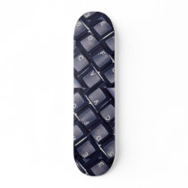 Black keyboard texture skate boards