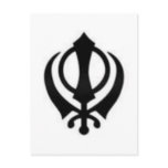 Black Khanda Postcard
