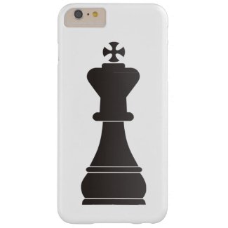 Black king chess piece barely there iPhone 6 plus case