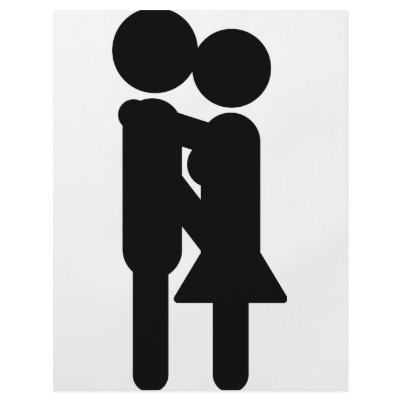 black kissing love icon flyer by TomaniacLines