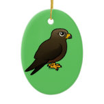 Birdorable Black Kite Oval Ornament