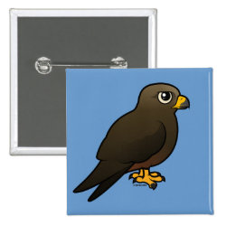 Black Kite Square Button