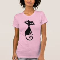 Black Kitty Babe Camisole t-shirts