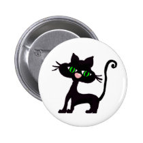 Black Kitty Button buttons