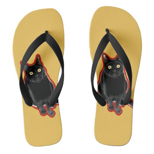 cat shaped flip flops
