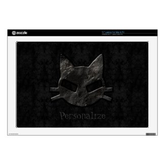 Black Kitty Gothic Personalized Laptop Skin musicskins_skin
