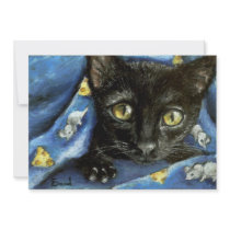 Black kitty invitations by tanyabond Black kitty invitations