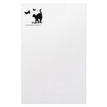 Black Kitty Kats R Free Stationary stationery