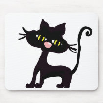 Black Kitty mousepads