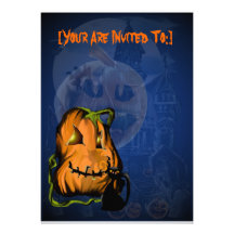 Black Kitty N Pumpkin  invitation_5x7_vertical,...