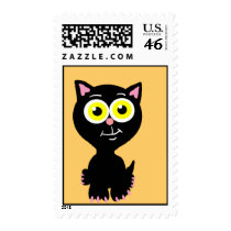 Black Kitty Postage postage