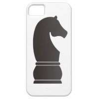 Black knight chess piece iPhone 5 cases