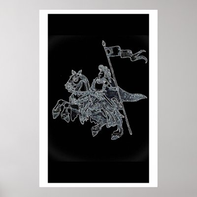 Black Knight Print by Gardengirl