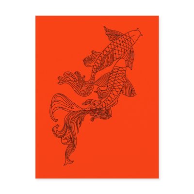 Black Kois Postcards by thecuteinstitute