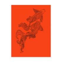 Black Kois postcards
