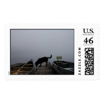 black lab and canoes postage by jurassicfatt black lab and canoes postage
