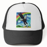 Black lab angel mesh hat