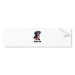 Black Lab Bumper Sticker