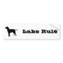 Black Lab Bumper Sticker 1 bumper stickers