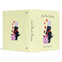 Black Lab Chef binders by HappyLabradors Black Lab Chef binders