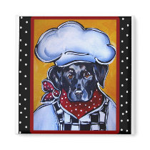 Black Lab Chef magnets by Chef_Pet_Art Black Lab Chef magnets