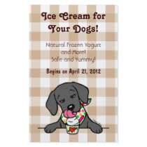 Black Lab Ice Cream for Dogs Flyer