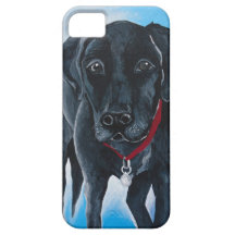 Black Lab iPhone 5 Cover