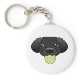 Black Lab Keychain