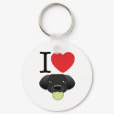 Black Lab Keychain