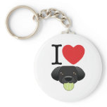 Black Lab Keychain